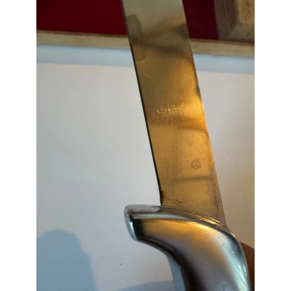 Vintage Gerber Legendary Blades Balmung Carving Knife with Original Box Chrome